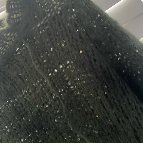 Junya Watanabe Comme Des Garcons 2007 Camo Mohair Distressed Sequin Sweater - Picture 9 of 13